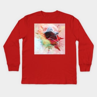 ZEO RANGER V RED IS THE GOAT PRZ Kids Long Sleeve T-Shirt